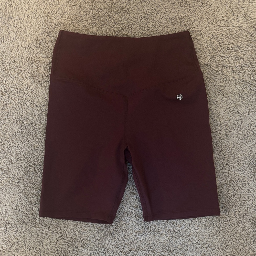 Anine Bing Maroon Bike Shorts